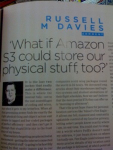 Russel M Jarvis in Wired UK - June Issue